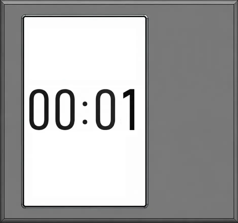 Animación del dispositivo DVEM: primero la marca, luego el código QR con el importe a cobrar, y luego la cuenta regresiva de activación.